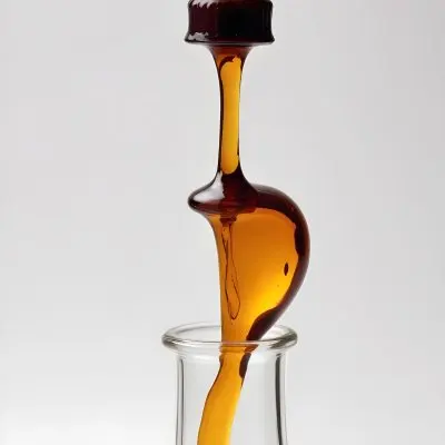 A Close Up Of A Dropper Filled With Amber Liquid Poised Above A Brown Glass Bottle Against A Stark White Background 8 14ed