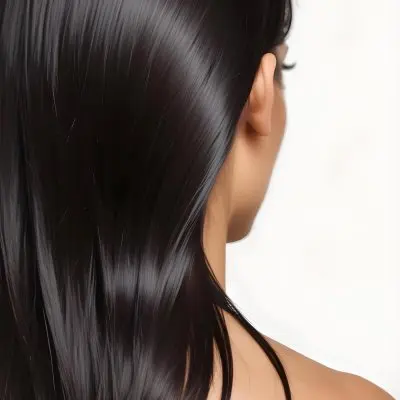 A Close Up Of A Woman S Long Dark Hair Shiny 7