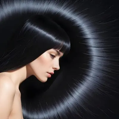 A Close Up Of A Woman With Long Shiny Black Hair In Bright Sunlight 13 95e9