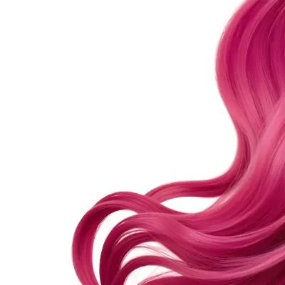 A Close Up Of Long Vibrant Pink Hair Flowing Against A White Background 7 Dfb4