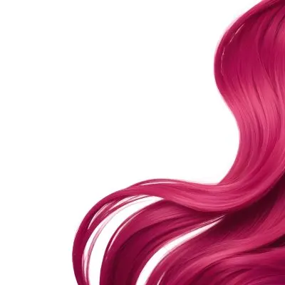 A Close Up Of Long Vibrant Pink Hair Flowing Against A White Background 8 8fbb