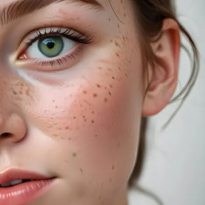 A Close Up Portrait Of A Young Caucasian Woman With Freckles Green Eyes And Full Lips 5 Be7d