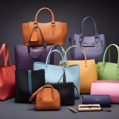 A Collection Of Various Handbags Arranged Together Featuring Different Shades And Styles The Bags Include A Brown Leather Tote A Black Structured Bag A Purple Handbag And Several Others In Shades Of Blue Brown 18 3b0d