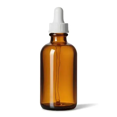 A Glass Bottle With A Dropper Cap Filled With An Amber Colored Liquid 29