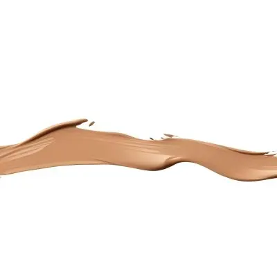 A Line Of Light Brown Liquid Foundation Isolated On A White Background With A Smooth And Slightly Glossy Texture Used For Cosmetics 16 62cd