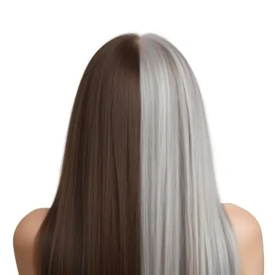 A Middle Aged Caucasian Woman With Long Straight Brown And Gray Hair 14 F984