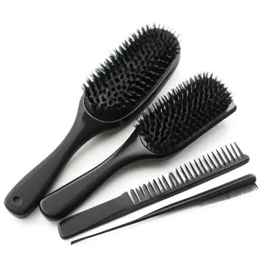 A Set Of Black Hair Brushes And Combs 1 Cfb5