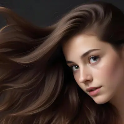 A White Woman 23 Years Old With Long Brown Hair In A Studio 14 81e7
