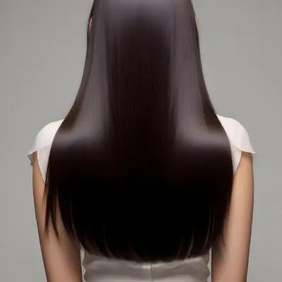 A Young Asian Woman With Long Straight Dark Brown Hair 10 6e2d
