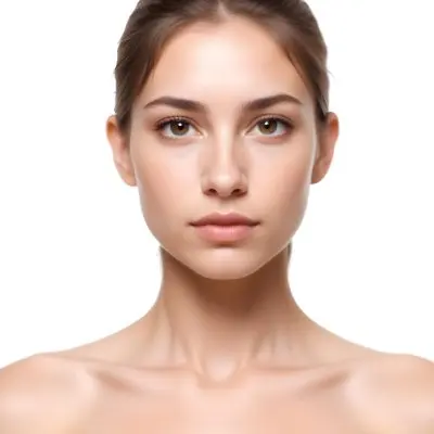 A Young Caucasian Woman With Long Brown Hair And Light Skin Wearing Minimal Makeup And Looking Directly At The Camera With A Neutral Expression 8 3766