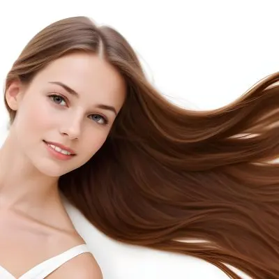 A Young Caucasian Woman With Long Flowing Brown Hair 1 4243