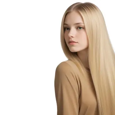 A Young Caucasian Woman With Long Straight Blonde 21 838a