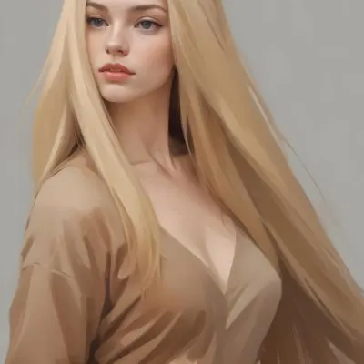 A Young Caucasian Woman With Long Straight Blonde Hair 13 272c