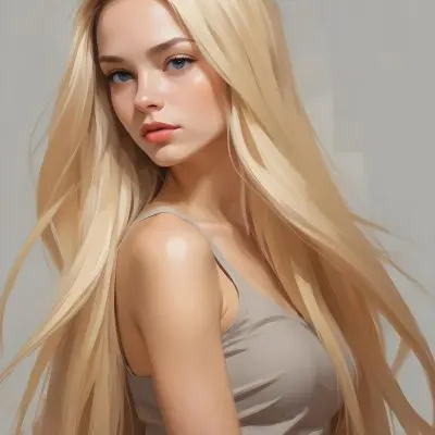 A Young Caucasian Woman With Long Straight Blonde Hair 28 A2b8