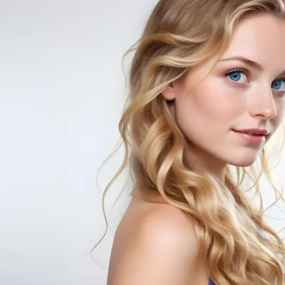 A Young Caucasian Woman With Long Wavy Blonde Hair And Blue Eyes Wearing Light Makeup And Looking Directly At The Camera With A Slight Smile 5 Fb55