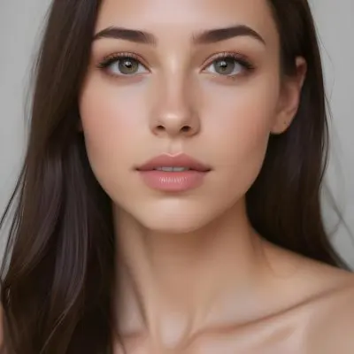 A Young Latina Woman With Curly Dark Hair Olive Skin And A Serious Expression On Her Face 12