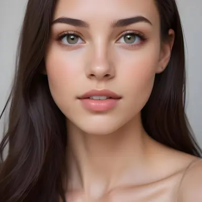 A Young Latina Woman With Curly Dark Hair Olive Skin And A Serious Expression On Her Face 19 B4f0