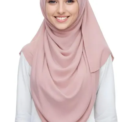 A Young Woman With Light Brown Skin Wearing A Pink Hijab And Smiling At The Camera 26 39a2
