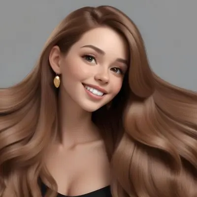 Adorable Cartoon Style A Caucasian Woman 23 Years Old Light Skin Brown Hair Gray Background 3d Render Cartoon 13 B8c2
