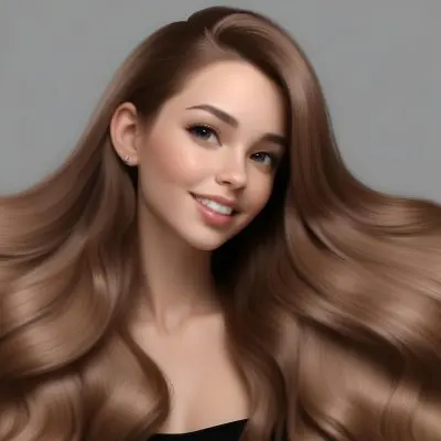 Adorable Cartoon Style A Caucasian Woman 23 Years Old Light Skin Brown Hair Gray Background 3d Render Cartoon 3 7216