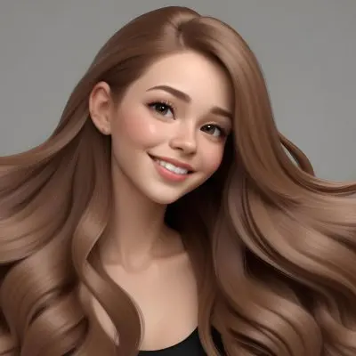 Adorable Cartoon Style A Caucasian Woman 23 Years Old Light Skin Brown Hair Gray Background 3d Render Cartoon 34 99d9