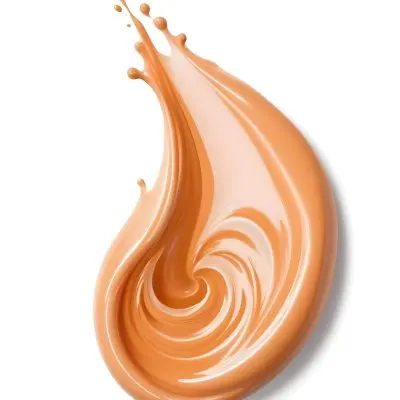 An Orange Swirl Of Creamy Substance Possibly A Cosmetic Product Or Makeup 1 Ea53