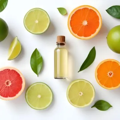 Assorted Citrus Fruits Including Limes Lemons Oranges And Grapefruits