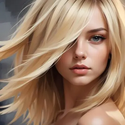 Blonde Hair Strands With A Gradient From Light To Dark Studio Shot With A Blurred Background 41 7cd2