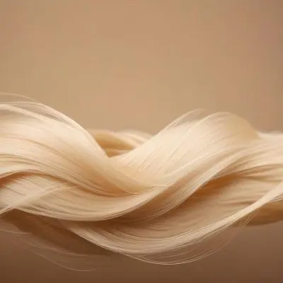 Blonde Hair Strands With A Gradient From Light To Dark Studio Shot With A Blurred Background 42 2699