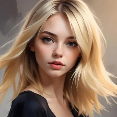 Blonde Hair Strands With A Gradient From Light To Dark Studio Shot With A Blurred Background 60