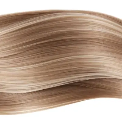 Blonde Hair Strands With Light Brown Highlights Flowing In A Wavy Pattern Isolated On A White Background Studio Lighting Hair Care Product Advertisement 7