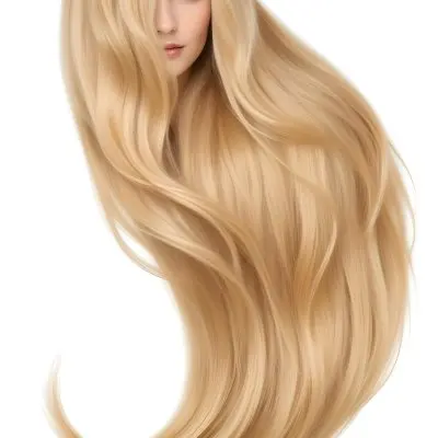 Blonde Woman With Long Wavy Hair 7 C69d