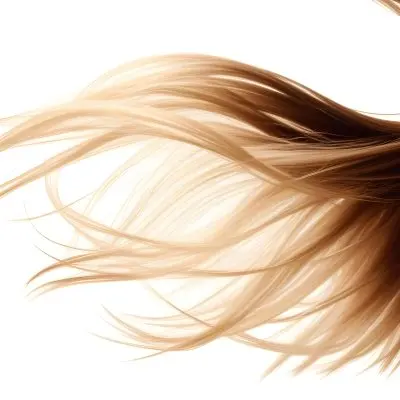 Brown And Blonde Hair Strands Dark Roots Light Ends Flowing Dynamic Composition Studio Lighting White Background Hair Care Concept Beauty And Fashion 9 8603