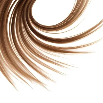 Brown And Blonde Hair Strands Forming A Swirl Pattern Isolated On A White Background Studio Lighting Hair Salon Concept Elegant And Minimalist Composition 27 2f1e