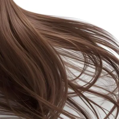 Brown Hair Strands With Light Reflections Smooth Texture Flowing And Shiny Close Up Shot Clean White Background Professional Studio Lighting Hair Care Product Advertisement 13 75ba