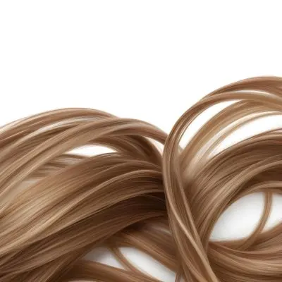 Brown Hair With Blonde Highlights Wavy Texture Close Up Shot Strands Overlapping Natural Lighting Clean White Background Hair Styled In Loose Waves Natural Look Hair Care Product Advertisement 10 D8c0