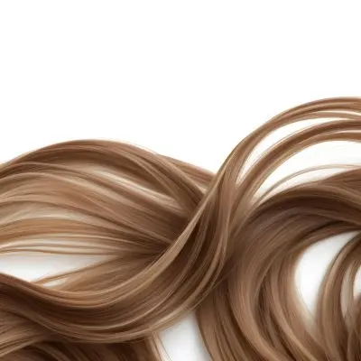 Brown Hair With Blonde Highlights Wavy Texture Close Up Shot Strands Overlapping Natural Lighting Clean White Background Hair Styled In Loose Waves Natural Look Hair Care Product Advertisement 30 78d6