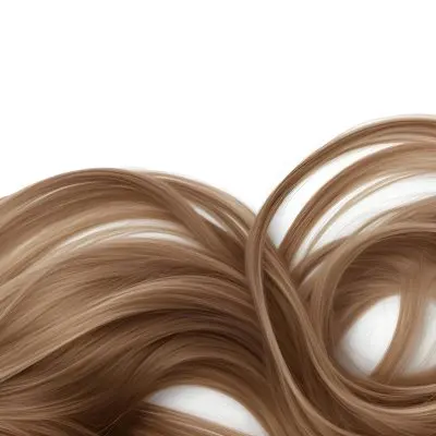 Brown Hair With Blonde Highlights Wavy Texture Close Up Shot Strands Overlapping Natural Lighting Clean White Background Hair Styled In Loose Waves Natural Look Hair Care Product Advertisement 31 E803