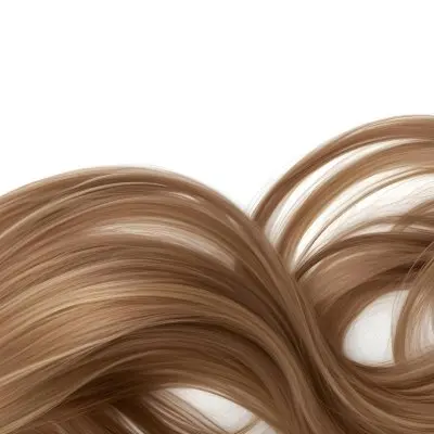 Brown Hair With Blonde Highlights Wavy Texture Close Up Shot Strands Overlapping Natural Lighting Clean White Background Hair Styled In Loose Waves Natural Look Hair Care Product Advertisement 45 C524