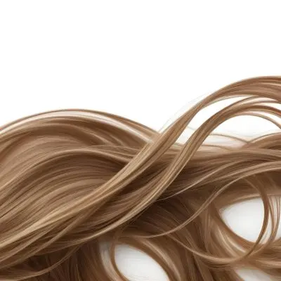 Brown Hair With Blonde Highlights Wavy Texture Close Up Shot Strands Overlapping Natural Lighting Clean White Background Hair Styled In Loose Waves Natural Look Hair Care Product Advertisement 46 A42f