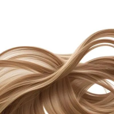 Brown Hair With Blonde Highlights Wavy Texture Close Up Shot Strands Overlapping Natural Lighting Clean White Background Hair Styled In Loose Waves Natural Look Hair Care Product Advertisement 50 F28c