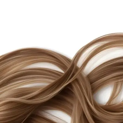 Brown Hair With Blonde Highlights Wavy Texture Close Up Shot Strands Overlapping Natural Lighting Clean White Background Hair Styled In Loose Waves Natural Look Hair Care Product Advertisement 57 3433