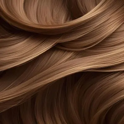 Brown Hair With Golden Highlights Wavy Texture Close Up Shot Studio Lighting Smooth And Shiny Strands Natural Hair Color Healthy Hair Hair Care Concept Beauty Product Advertisement 2 Fa60