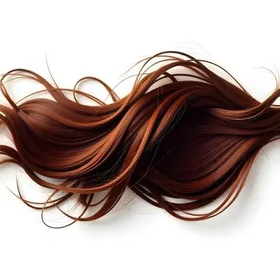 Brown Messy Hair Strands Light Brown And Dark Brown Tones Messy And Tangled Isolated On A White Background Studio Shot High Resolution 36 8091