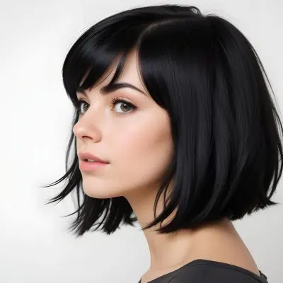 Caucasian Woman 24 Years Old Black Hair In A White Background 1 A268