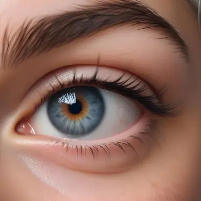 Close Up Of A 25 Year Old White Woman With Brown Eyes And White Hair In A Studio 30 2964