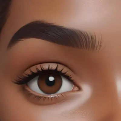 Close Up Of A Brown Skinned Woman 25 Years Old With Brown Eyes And Dark Eyebrows In A Studio 13 1b33