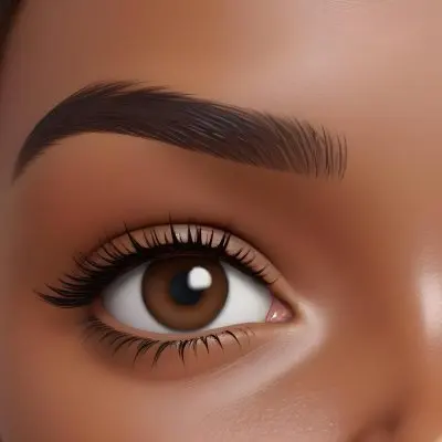 Close Up Of A Brown Skinned Woman 25 Years Old With Brown Eyes And Dark Eyebrows In A Studio 21 A173