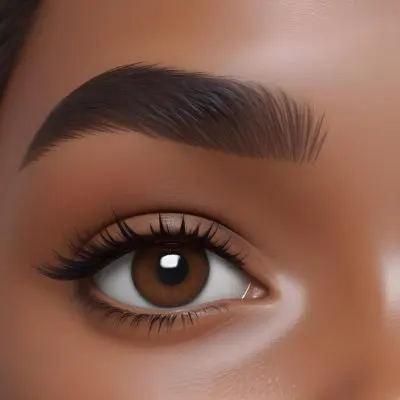 Close Up Of A Brown Skinned Woman 25 Years Old With Brown Eyes And Dark Eyebrows In A Studio 24 F56f