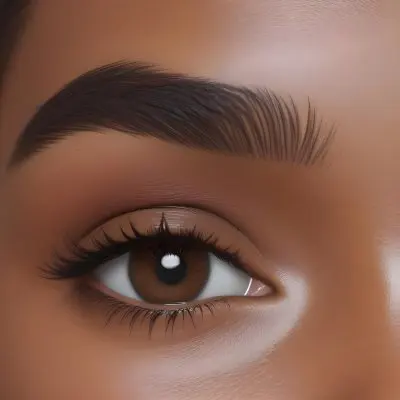 Close Up Of A Brown Skinned Woman 25 Years Old With Brown Eyes And Dark Eyebrows In A Studio 3 Daa6